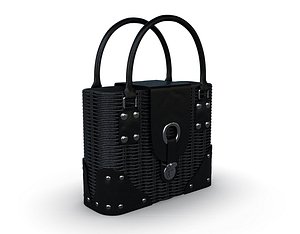 bag woman leather 3D