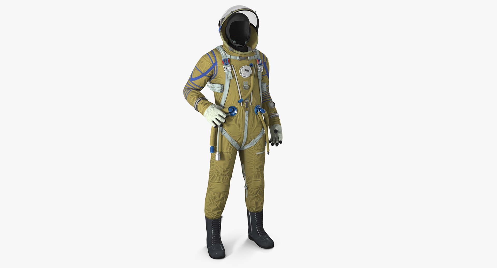 Strizh Space Suit Rigged 3D model preview