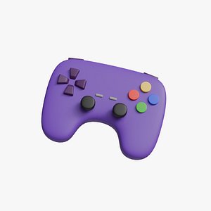 3D Cartoon Controller Game 3D model