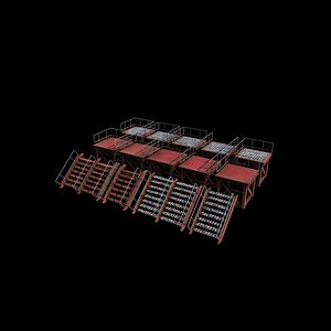Industrial Platform all 3D model