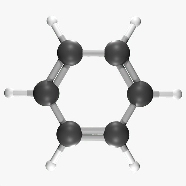 Benzene molecule model