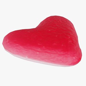 Heart Red White Remastered model