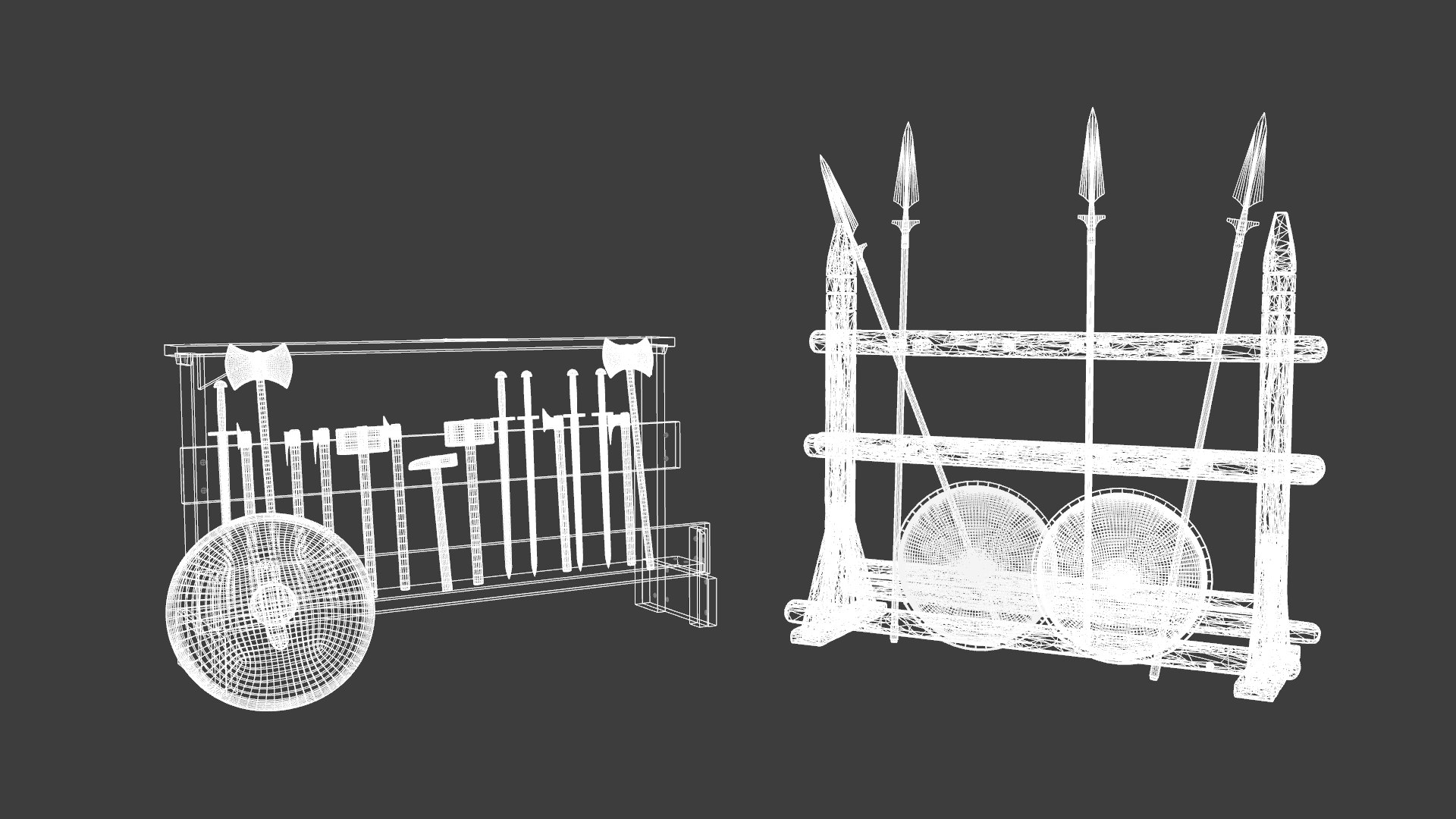 Medieval Weapon Stand low-poly 3d model 3D https://p.turbosquid.com/ts-thumb/Ee/NAaMdu/wG/wire/png/1783228574/1920x1080/fit_q87/f7aaf02100288fb8357cc78cf3a23079b8c261dc/wire.jpg