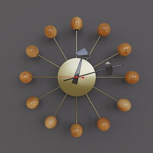 Clock Howard Miller Clock Co Ball clock model 4755 1950 3D model