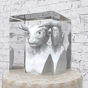 3D laosMinotaurBust model