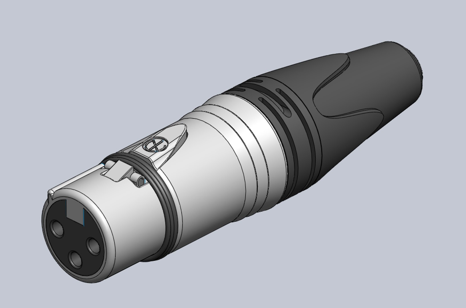 3D Neutrik Connector Nc3fxx Model - TurboSquid 1559007