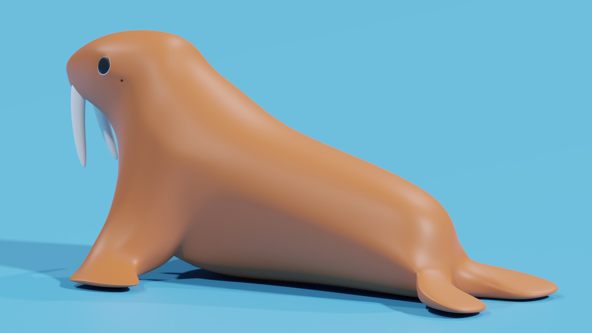 Cartoon Walrus 3D Model - TurboSquid 2437757