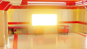 3D model sci fi apartment interiors