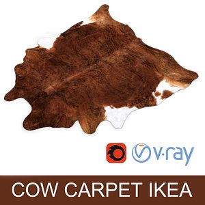 IKEA carpet Cow hide KOLDBY2 Brown rug