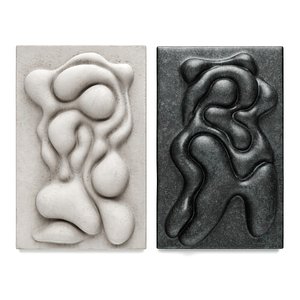 3D Chris Baas figurative wall relief model
