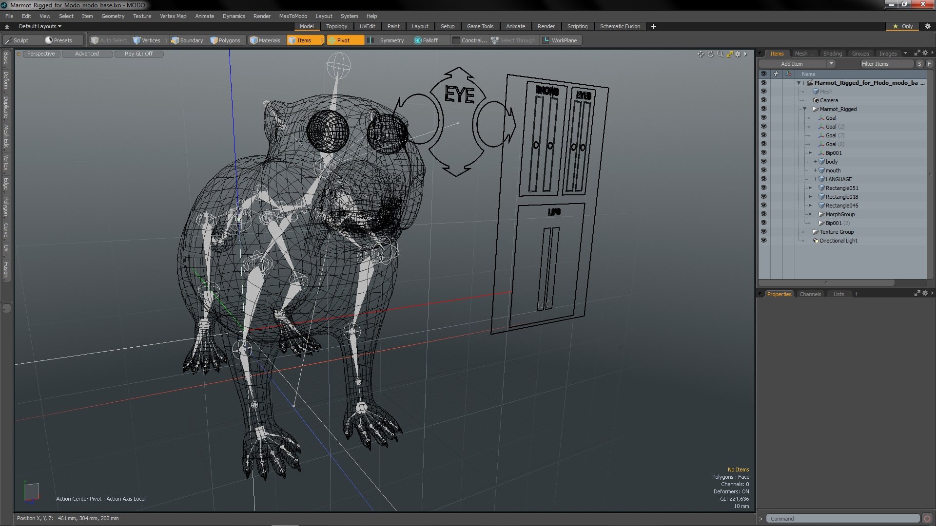 Marmot Rigged For Modo 3D Model - TurboSquid 1971254