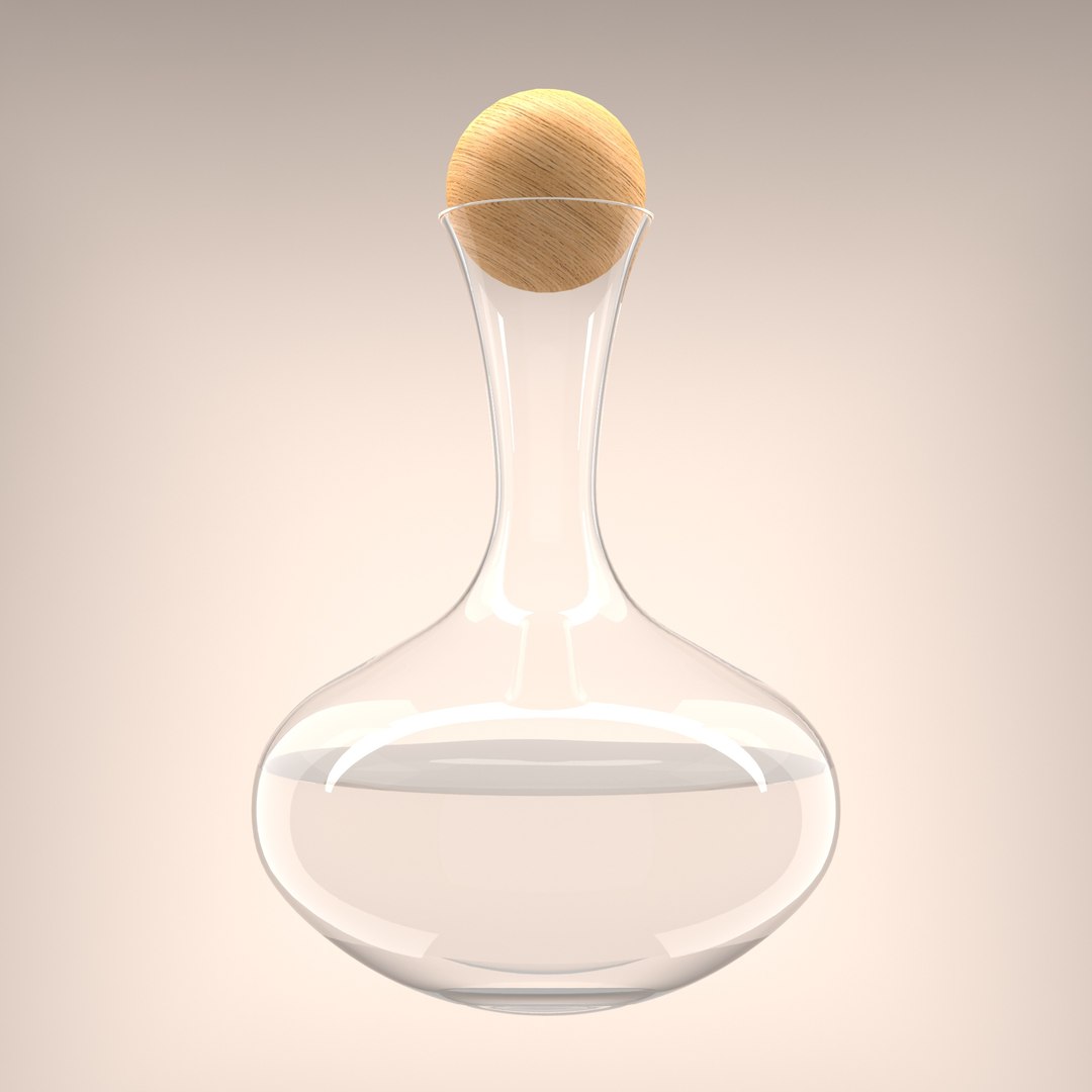 3D glass carafe https://p.turbosquid.com/ts-thumb/Ee/ckAPrj/inkqmZDI/carafehalffull_04/jpg/1503322650/1920x1080/fit_q87/5a11179411850acf547711c4ff228e15d89790e6/carafehalffull_04.jpg
