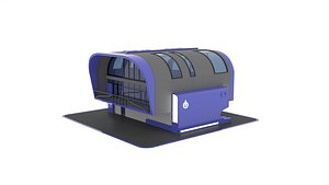 Futuristic Building Interior and Exterior 2