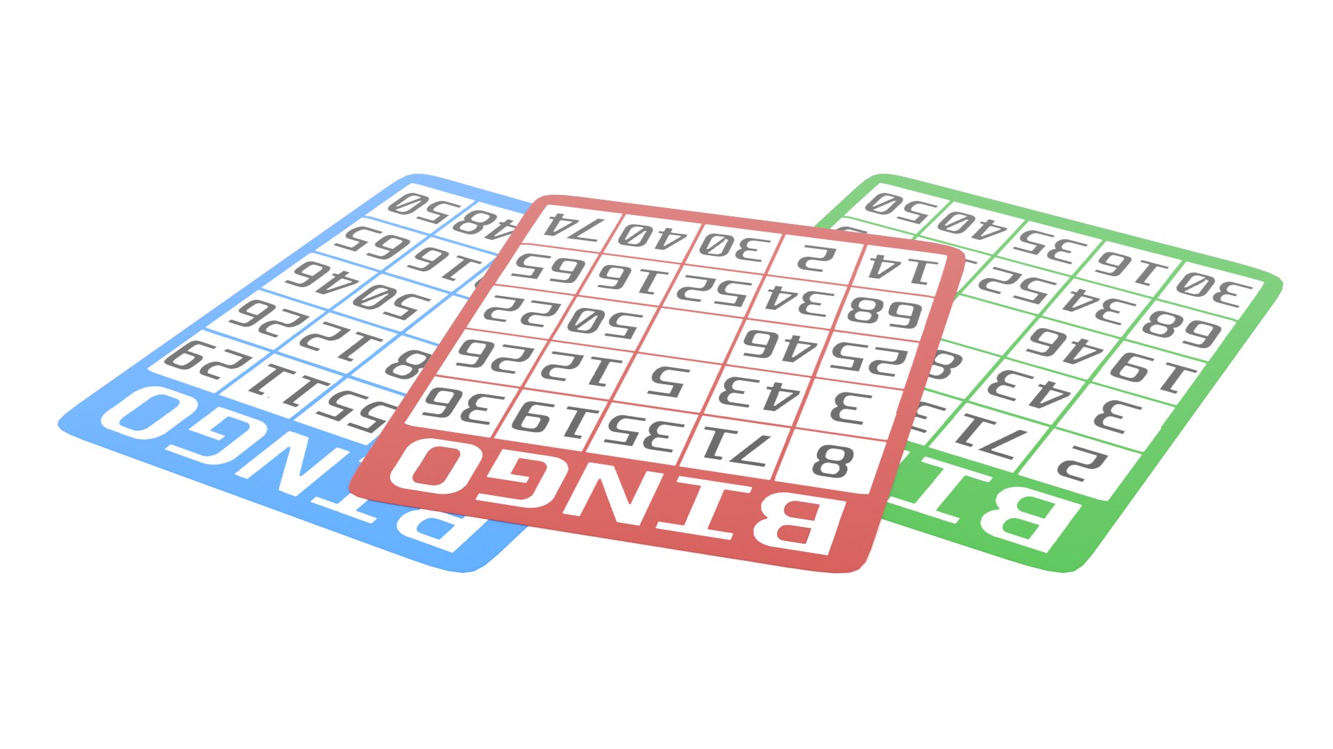 3D Model Bingo Balls And Cards - TurboSquid 2330933