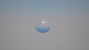 3d bursting water sphere
