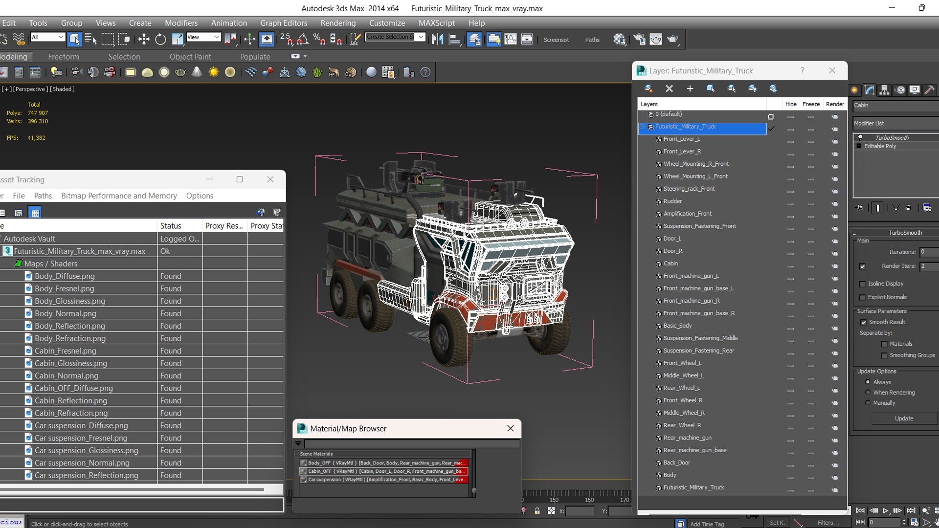 3D Futuristic Military Truck https://p.turbosquid.com/ts-thumb/Ee/nYP0Kw/Ia/futuristicmilitarytruckvray3dmodel031/jpg/1717990304/1920x1080/fit_q87/a5391533eb72405611957b112b91cd870d5bc2f3/futuristicmilitarytruckvray3dmodel031.jpg