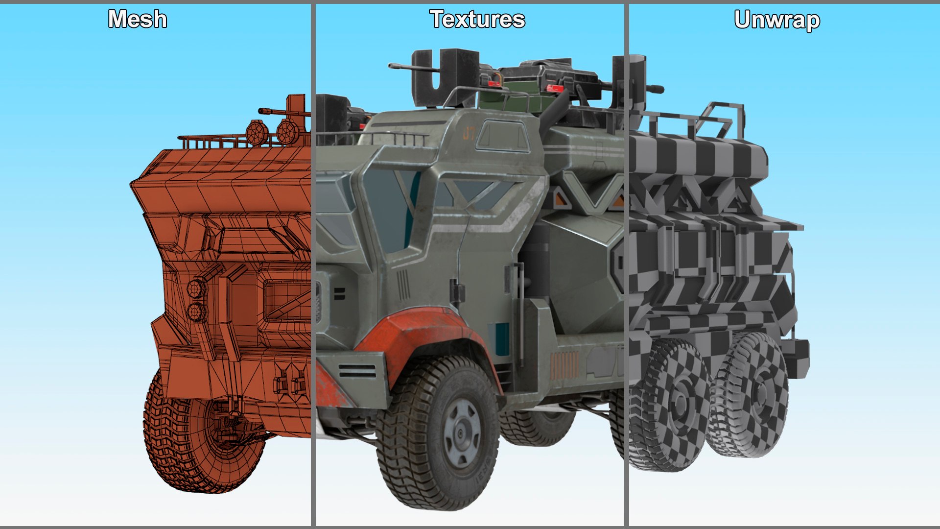 3D Futuristic Military Truck https://p.turbosquid.com/ts-thumb/Ee/nYP0Kw/am/futuristicmilitarytruckvray3dmodel026/jpg/1717990285/1920x1080/fit_q87/75b93226500af9b113b0a49e42466414189a0c8f/futuristicmilitarytruckvray3dmodel026.jpg