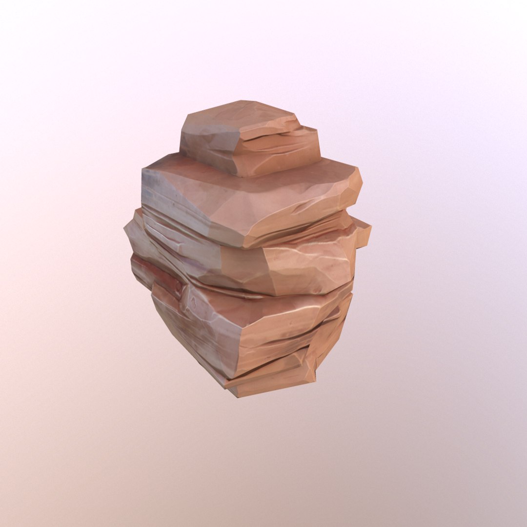 3d desert rock