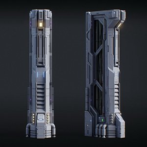 Sci-Fi Parts Kit Pack Vol 02 B-PBR 3D model