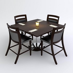 restaurant table 3d model