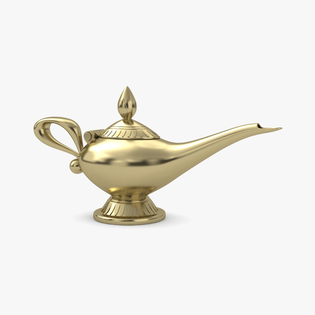 3D Aladdin lamp model TurboSquid 2153272