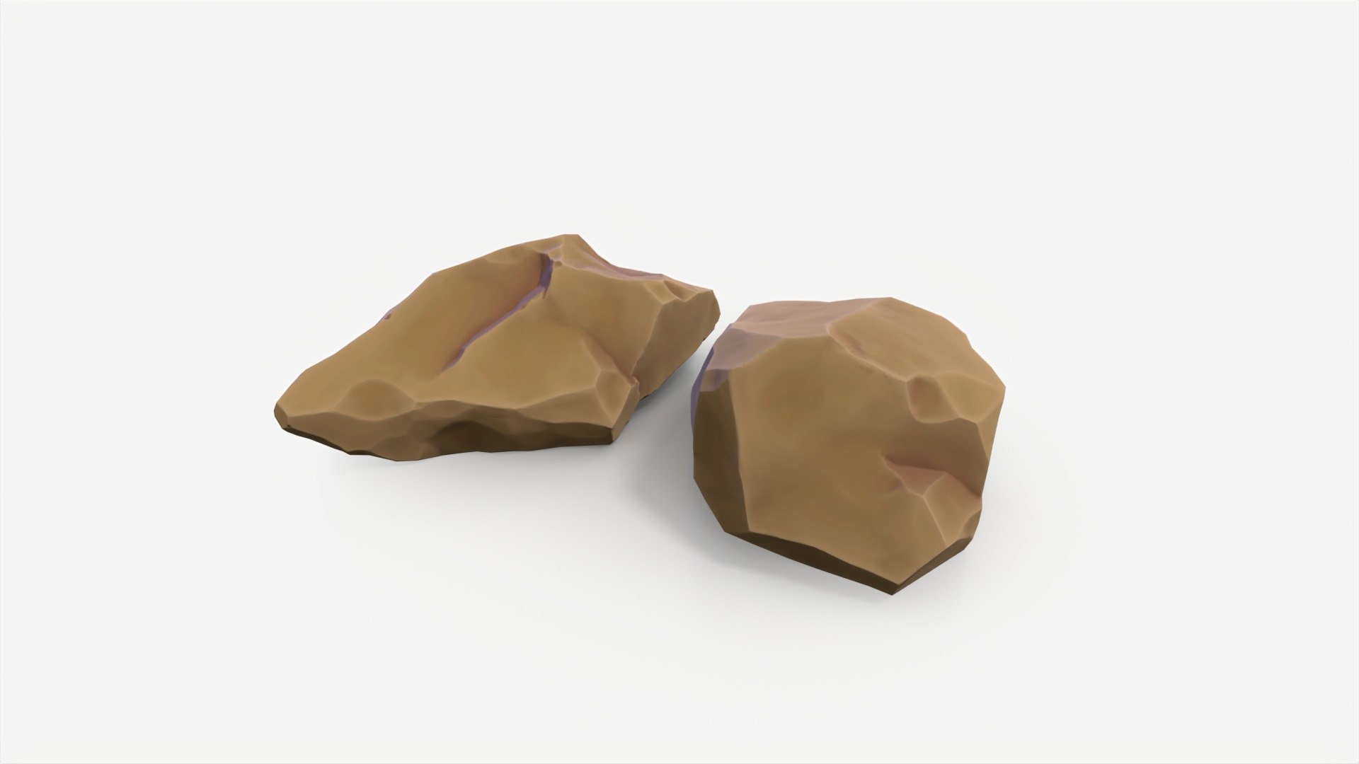 3D Stylized Desert Yellow Rock Collection model - TurboSquid 2156353