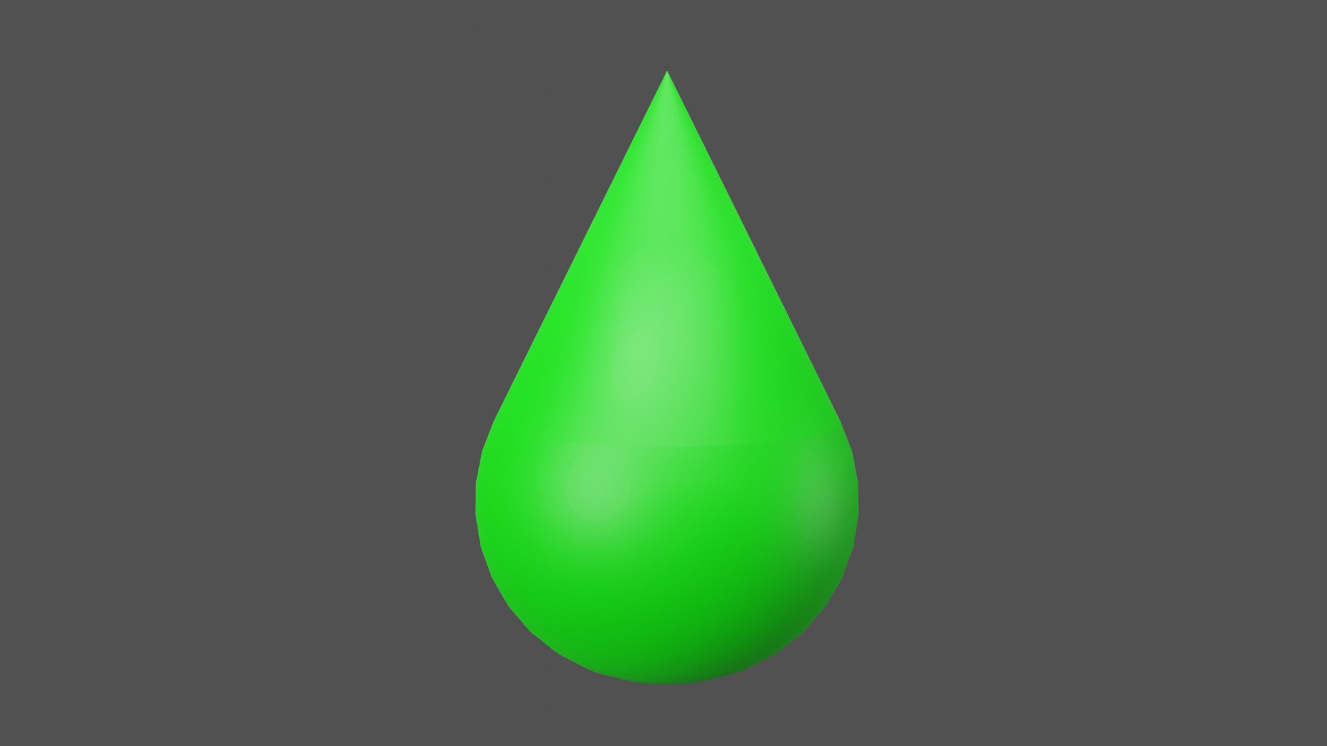 Green Drop 3D model - TurboSquid 2038698