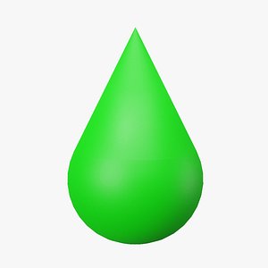 Green Drop 3D model