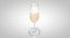 3D champagne flute