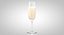 3D champagne flute