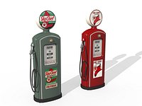 Vintage Texaco Fire Chief and Sky Chief Gas Pumps