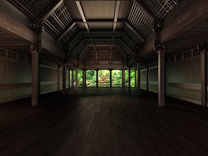 Japanese-Chinese Temple model