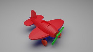 3D toy low-poly plane games