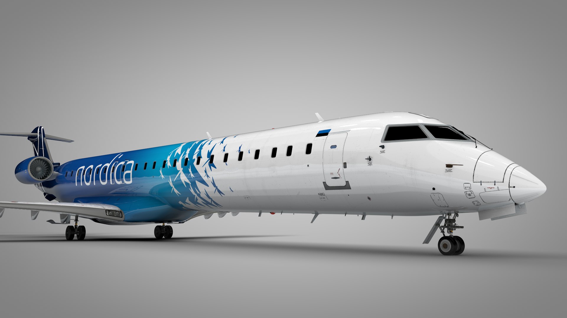 3D Nordica CRJ-900 - TurboSquid 2210379