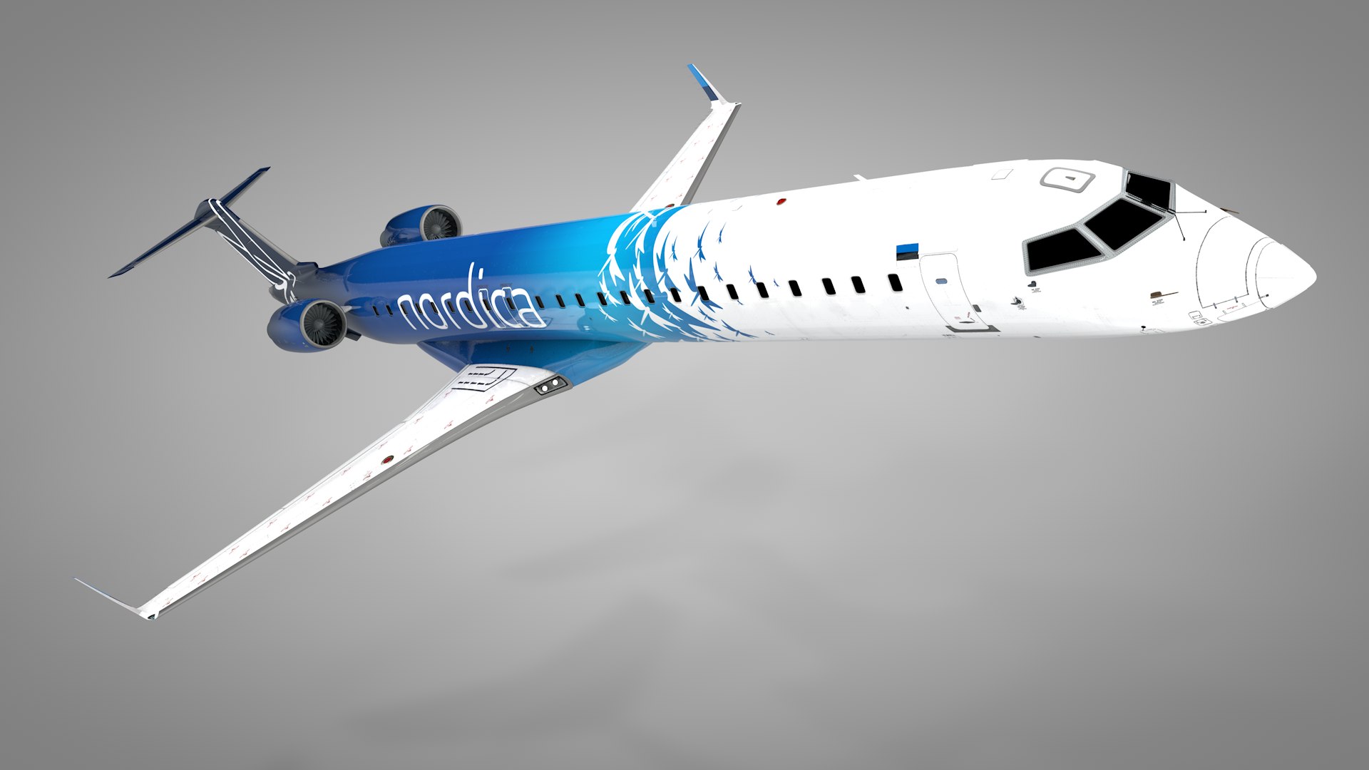 3D Nordica CRJ-900 - TurboSquid 2210379