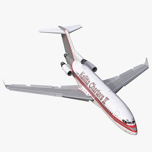 3d boeing 727-100 private kalitta