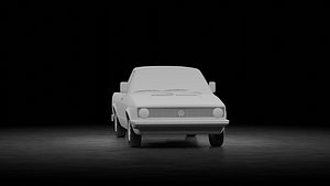 Volkswagen Caddy 1982 3D model
