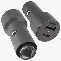 mophie USB Type A and C Car Charger