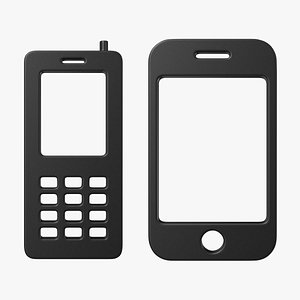 3D Mobile Phone Icon Collection