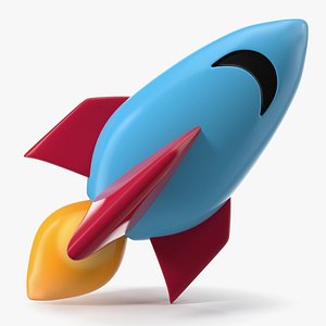 3D model Rocket Emoji