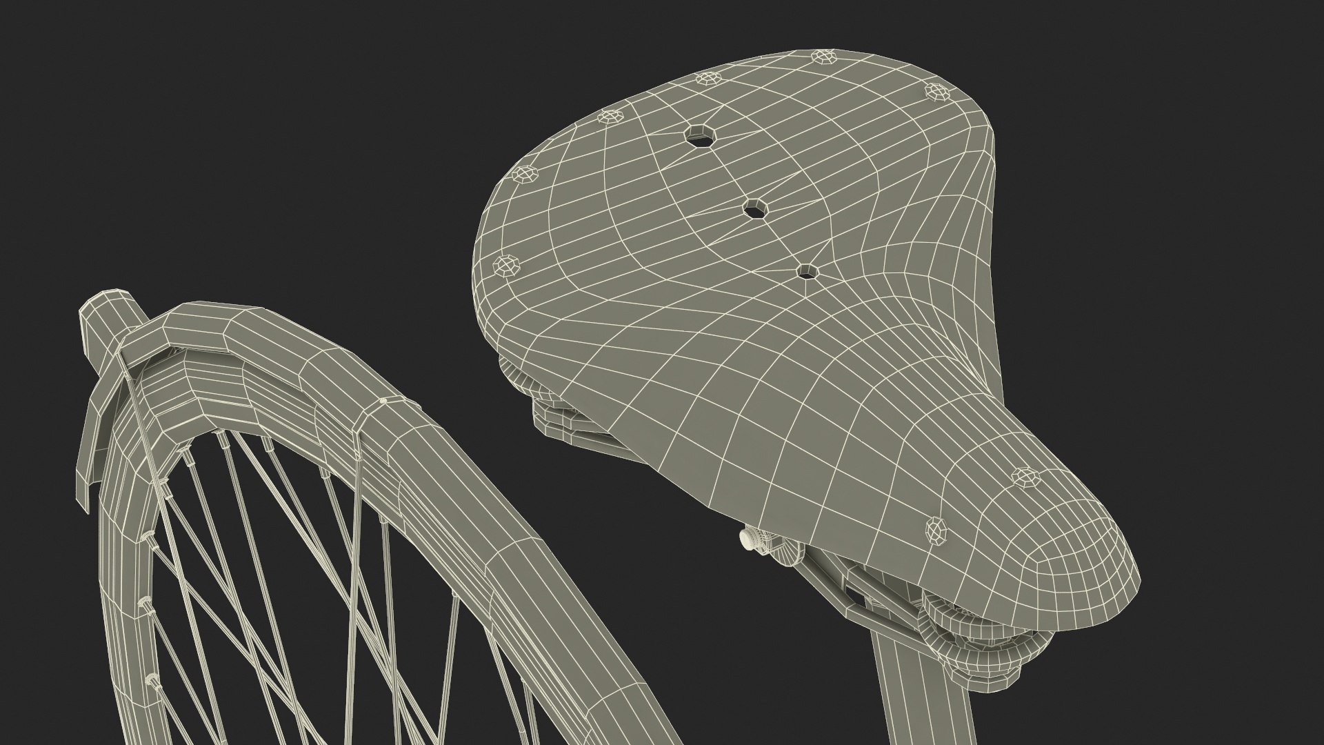 3D Vintage City Bicycle Rigged Model - TurboSquid 2287592