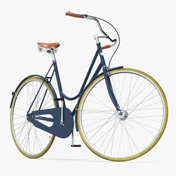 Bicicleta de cidade vintage equipada Modelo 3D - TurboSquid 2287592