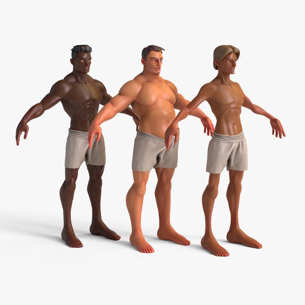 3D Stylized Human Male Collection