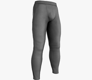 skinny medieval pants gray 3D