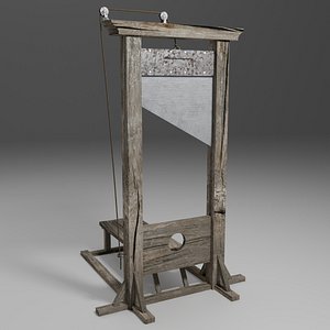 guillotine 3D model