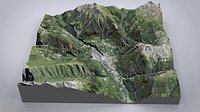 Mountain landscape Brig Switzerland