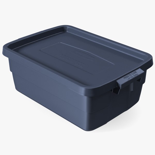 Rubbermaid Roughneck Stackable Storage Bin 50 Gallon 3D