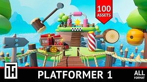 Platformer 1 3D model