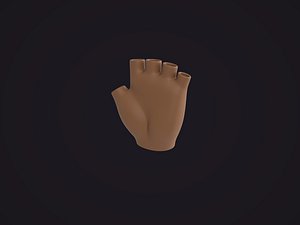 Brown Fingerless Glove