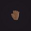 Brown Fingerless Glove